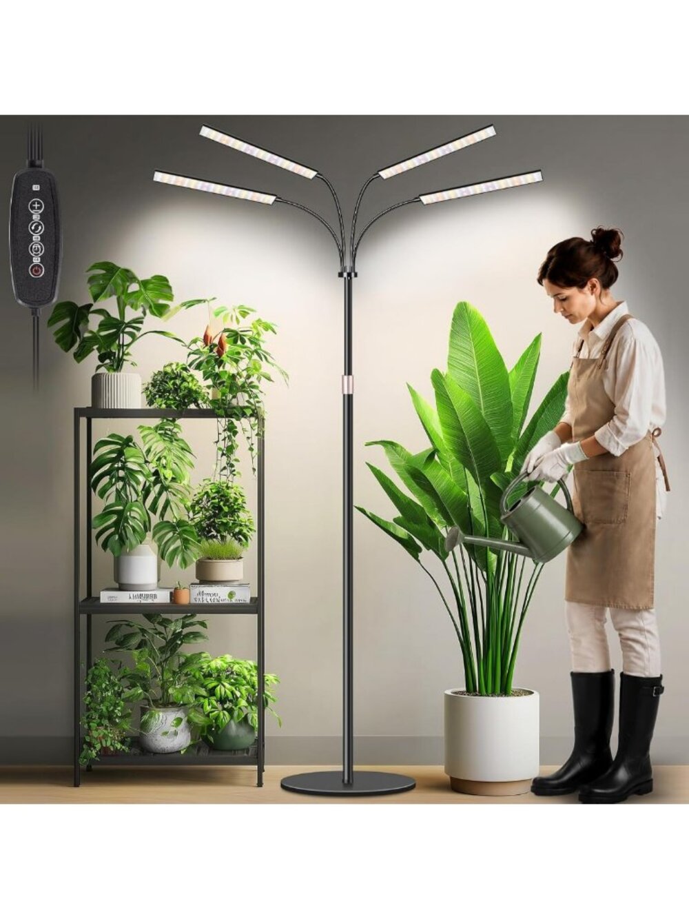 75" Tall Full Spectrum Grow Light for Indoor Plants - Boost Growth & Health